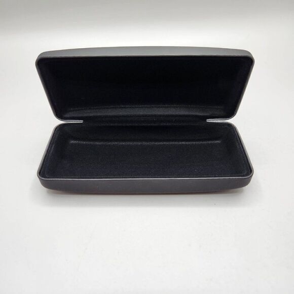 Lucky Brand Hardshell Glasses Case Black Clamshell Lined New - Picture 3 of 3